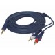 КАБЕЛ 3.5MM СТЕРЕО/2RCA 1.5M